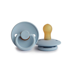 FRIGG Natural Rubber Baby Pacifier in Gorgeous Baby Blue shade | Sweet Tots NZ